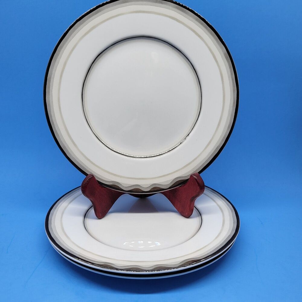 Sasaki Moderna 8.5" Salad Plates Set of 3 Retired